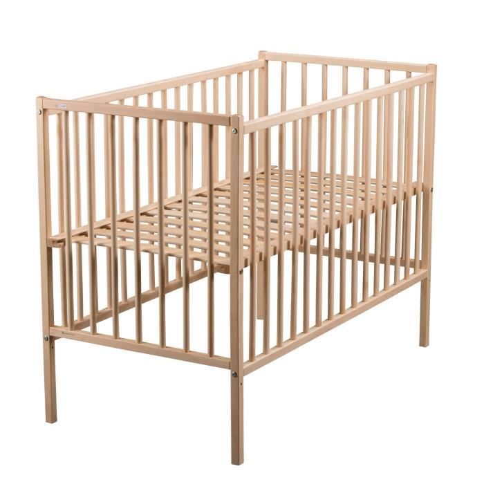 / Berceau /Étui pliable en bois naturel Geuther/ 60/ x 120/ cm