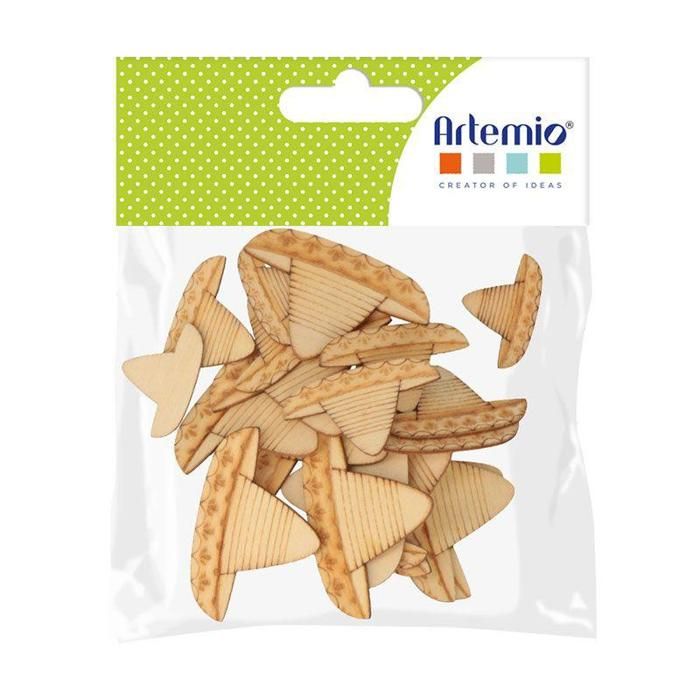 30 mini silhouettes en bois - Sombreros - Viva la vida