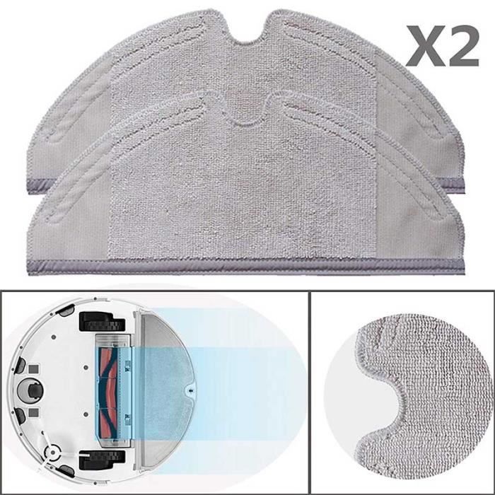 Xiaomi Mi Robot 2 Robo Rock S50 Vacuum Cleaner Lot de 2 Lavette Mopping Cloth