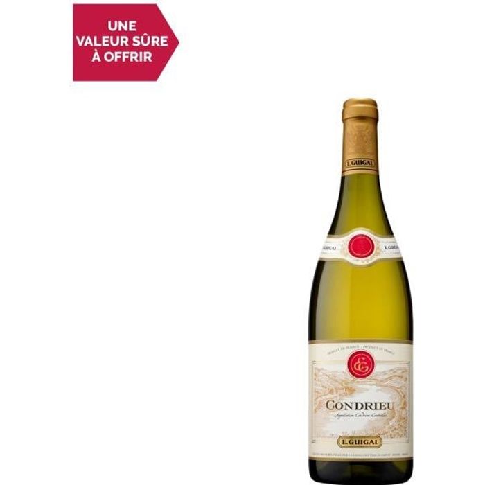 Condrieu Blanc 2019 - 75cl - Maison Guigal - Vin AOC Blanc de la Vallée du Rhône - Cépage Viognier