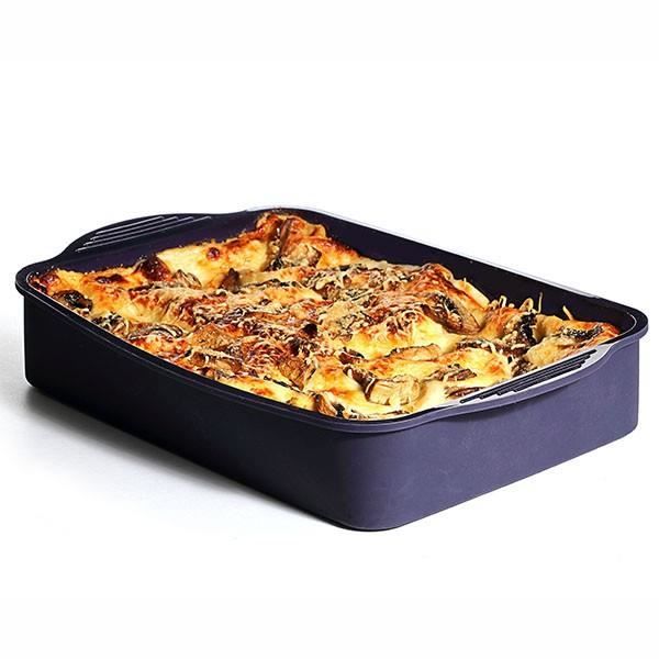 Plat a four Plat a gratins et lasagnes en silicone - Rouge