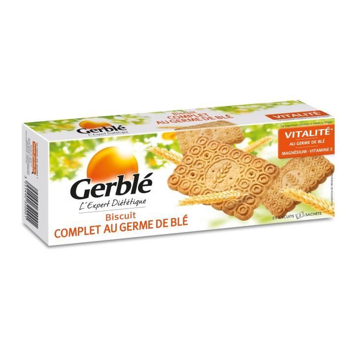 Gerblé biscuits complets au germe de blé x20 biscuits