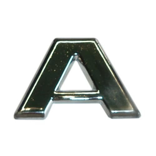 3D lettre en relief chrome A