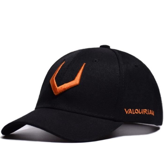 casquette de Baseball pour hommes, chapeau de style Hip-Hop, en coton, pour joueur de Tennis, pour papa, br black orange -DRFT7610