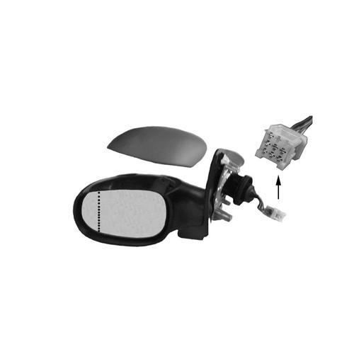 RETROVISEUR ELECT. COMPLET GAUCHE >8-03 APPRET. CHAUFFANT. ASPHERIQUE pour PEUGEOT - 206 - Jusque 02-2009