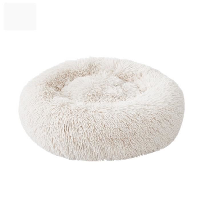 Corbeilles,Couverture de couchage pour animaux domestiques d'été Coussin de couchage froid, rond, respirant- Type White-50 CM