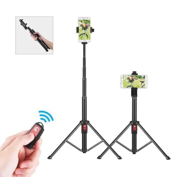 ZN*Bluetooth Selfie support de trépied de téléphone portable avec télécommande pour iPhone X 8 7 6 plus Samsung Galaxy Note 8 - S8