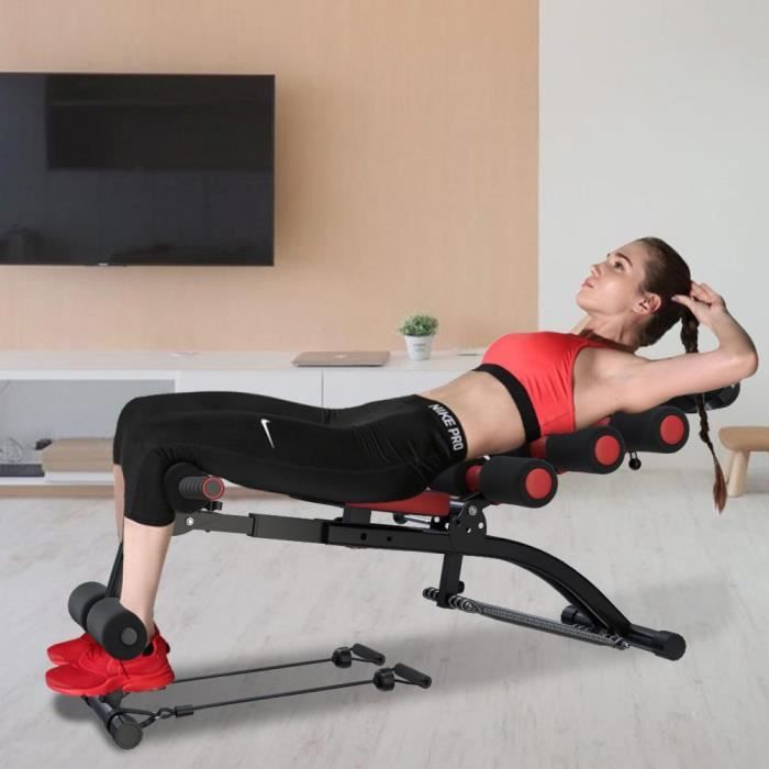 8 en 1 Appareils Abdominaux Réglable - HOME FITNESS CODE - AB Celerate Total Crunch Noir