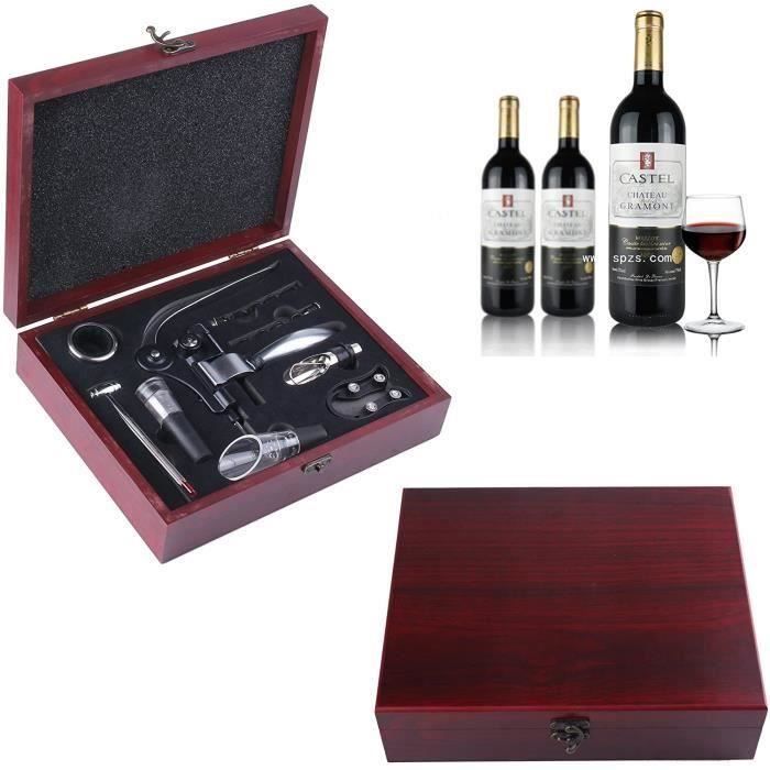 Tire-bouchon Professionnel Ouvre Bouteilles Vin Décapsuleur Cadeau Coffret Vin Wir12