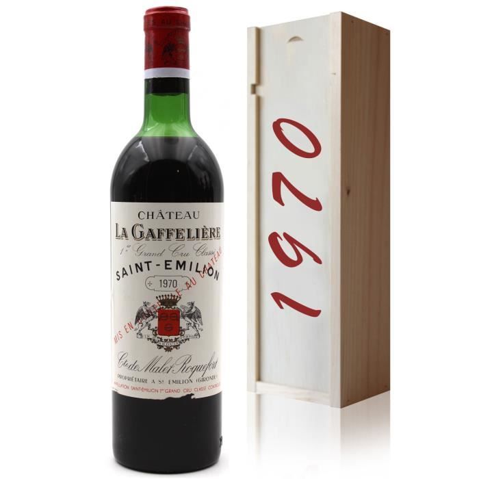Coffret Château La Gaffelière 1970 Rouge 75cl AOC Saint-Émilion