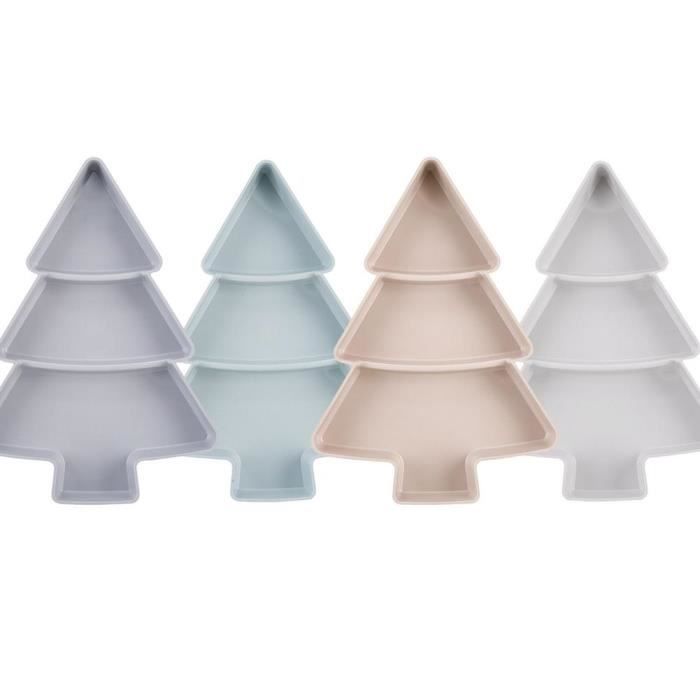 Assiette de fruits secs de noël en forme d'arbre collations en plastique plateau maison salon bonbons graines de Melon plat bo uui