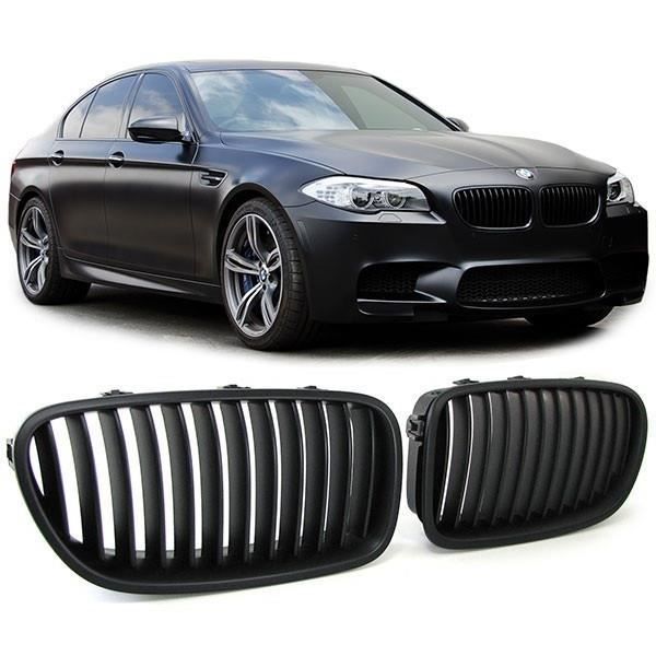 Paire de calandre noir mat pour Bmw F10/F11 Édition Black