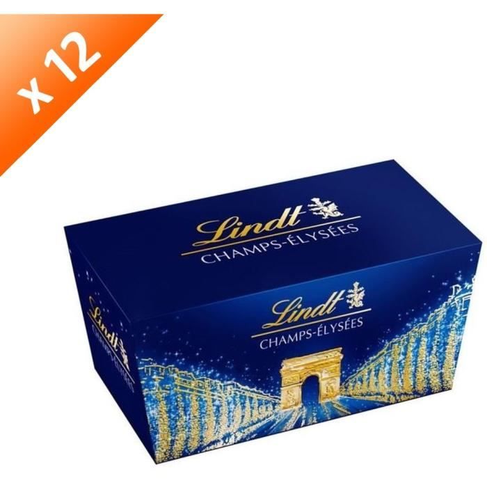 LINDT Lot de 12 Ballotins Champs-Elysées Assorti - 219 g