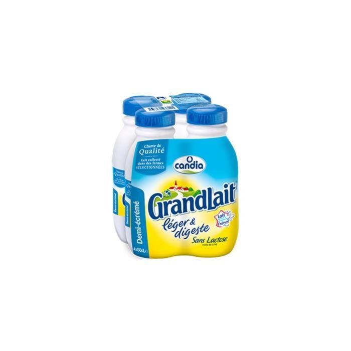 Candia GrandLait Léger Et Digeste 50cl (pack de 4)