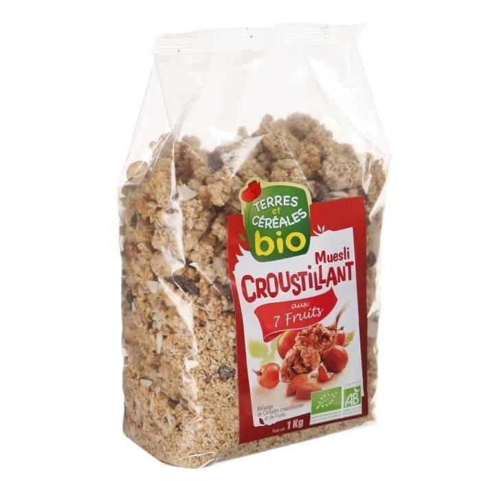 TERRES ET CEREALES Muesli aux 7 Fruits Bio 1kg
