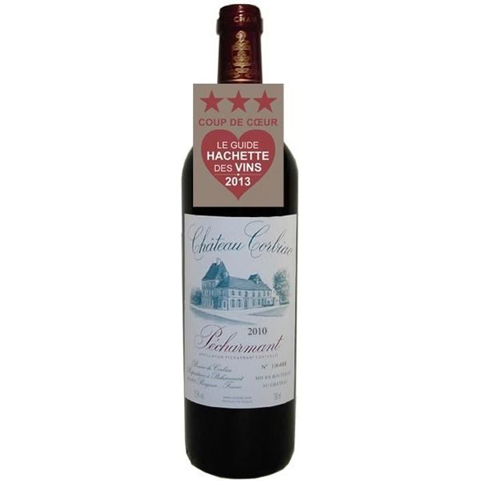 Château Corbiac Pécharmant AOC 2010 vin rouge - 1 x 75cl.