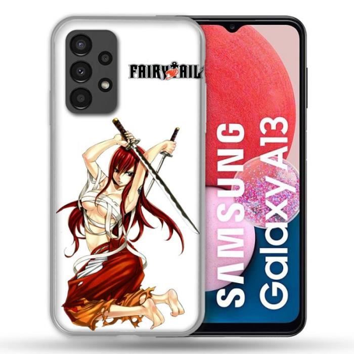 Coque Pour Samsung Galaxy A13 4G Manga Fairy Tail Erza taille unique