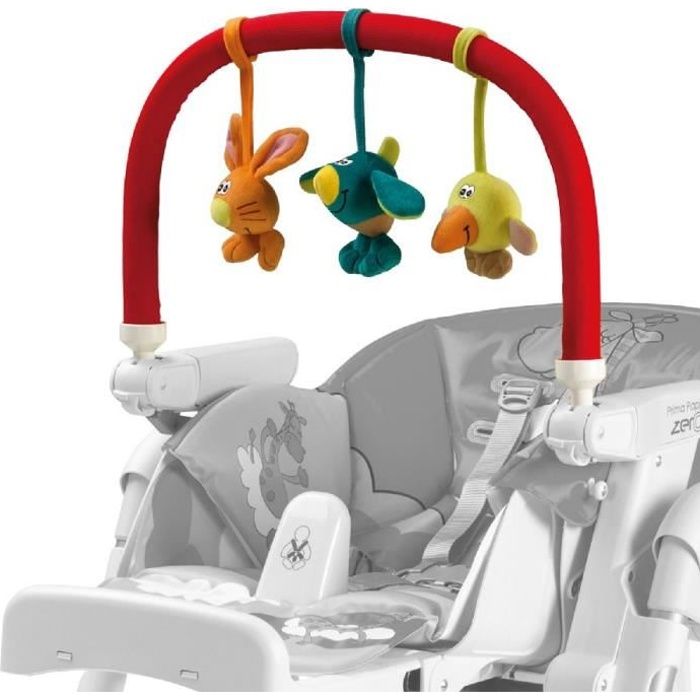 PEG PEREGO Arche de jeux pour chaise haute - Multicolore