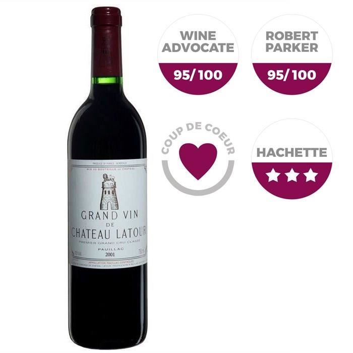 Grand Vin de Château Latour 2001 Pauillac Grand Cru - Vin rouge de Bordeaux