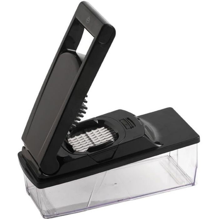 MASTRAD Coupe-légumes avec réservoir F21600 - 3 grilles incluses - Noir