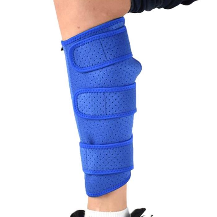 1PC crochet et boucle bleu coussinets de protection pour mollet manchon de Compression de pour le LEG PROTECTOR - THIGH PROTECTOR