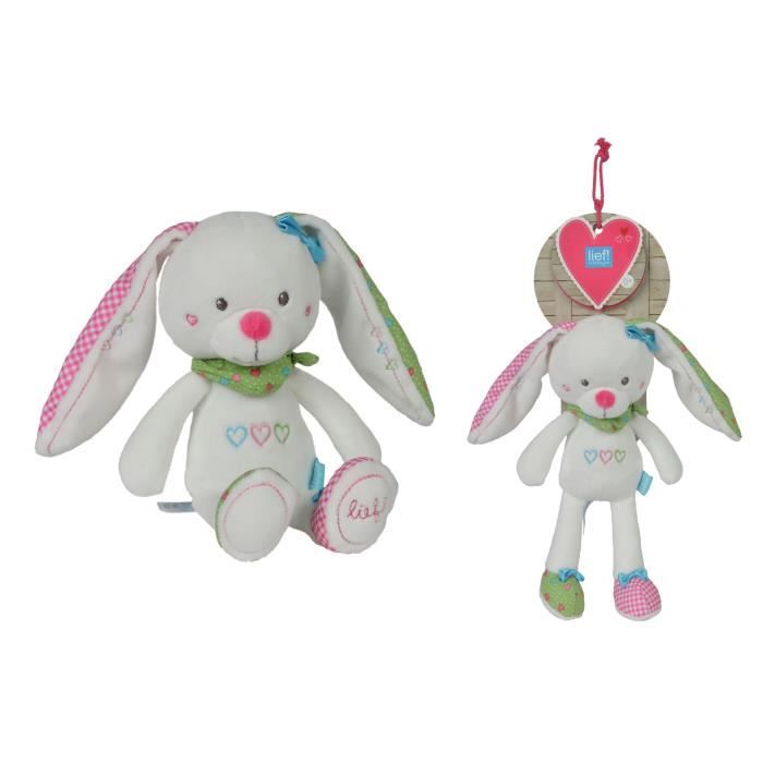 NICOTOY Peluche Lapin Blanc