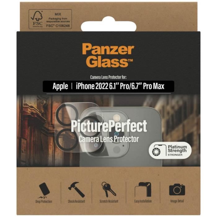 Protection d'écran camera en verre trempé iPhone 14 Pro / 14 Pro Max PanzerGlass