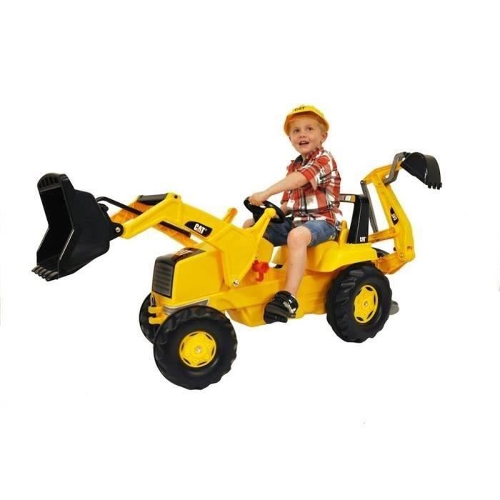 ROLLY TOYS Tractopelle Caterpillar + Excavateur
