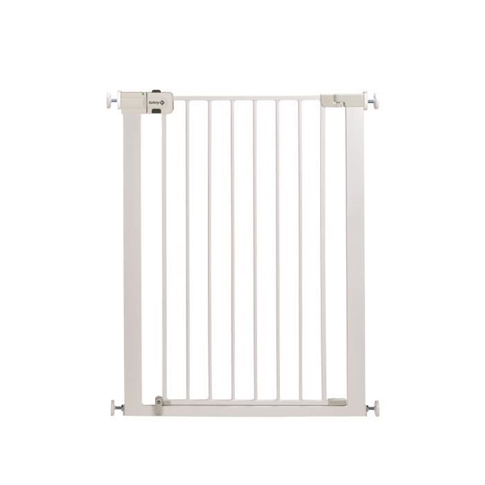 SAFETY 1ST Barrière de sécurité haute, largeur 73-80 cm, hauteur 91cm, de 6 à 24 mois, métal blanc, easy close
