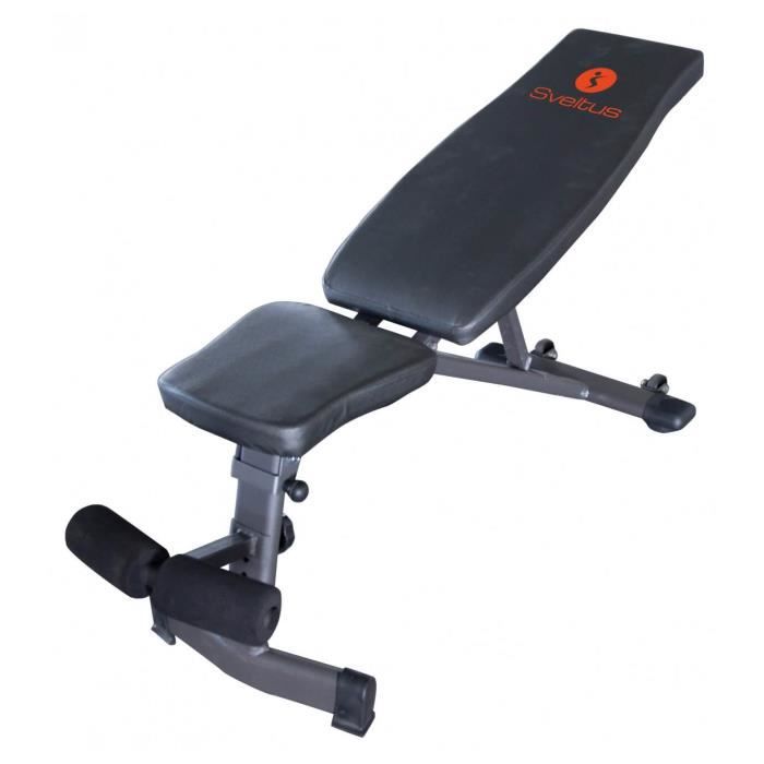 SVELTUS - Banc de musculation 5 positions