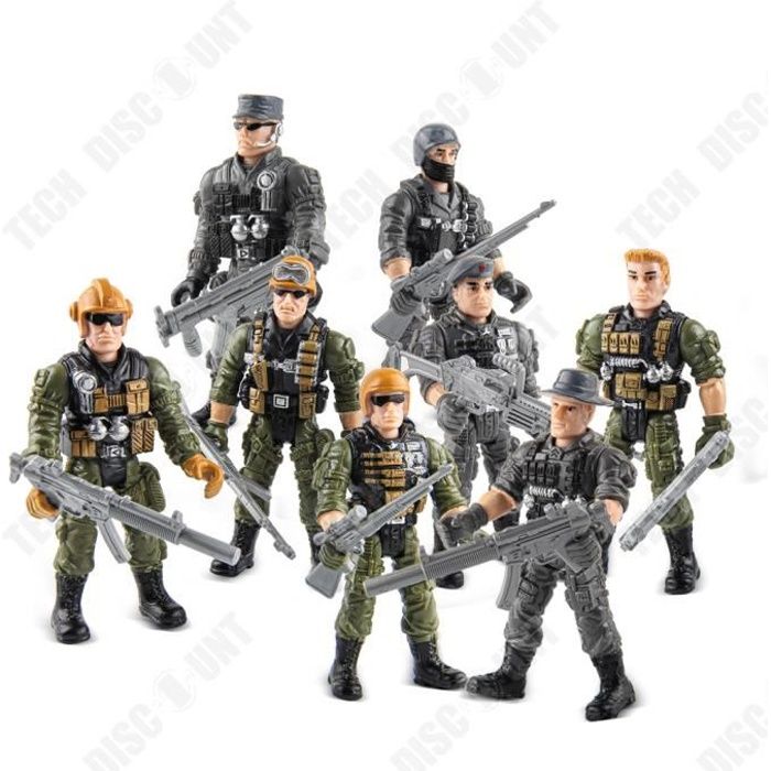 TD® Modèle de simulation de jouet de soldat du Corps des Marines modèle militaire de personnage de petit soldat jouet pour enfants X