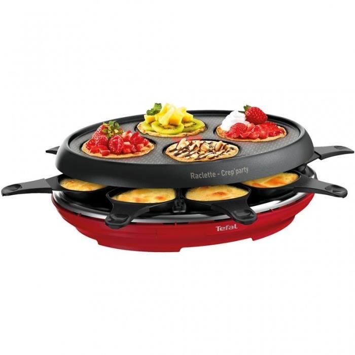 Tefal Raclette - Fondue Raclette Colormania rouge RE310512