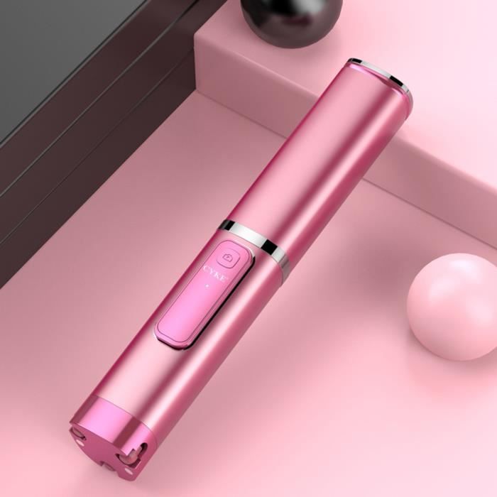 TEMPSA Perche Stick Selfie bluetooth avec Trépied + Télécommande Rose
