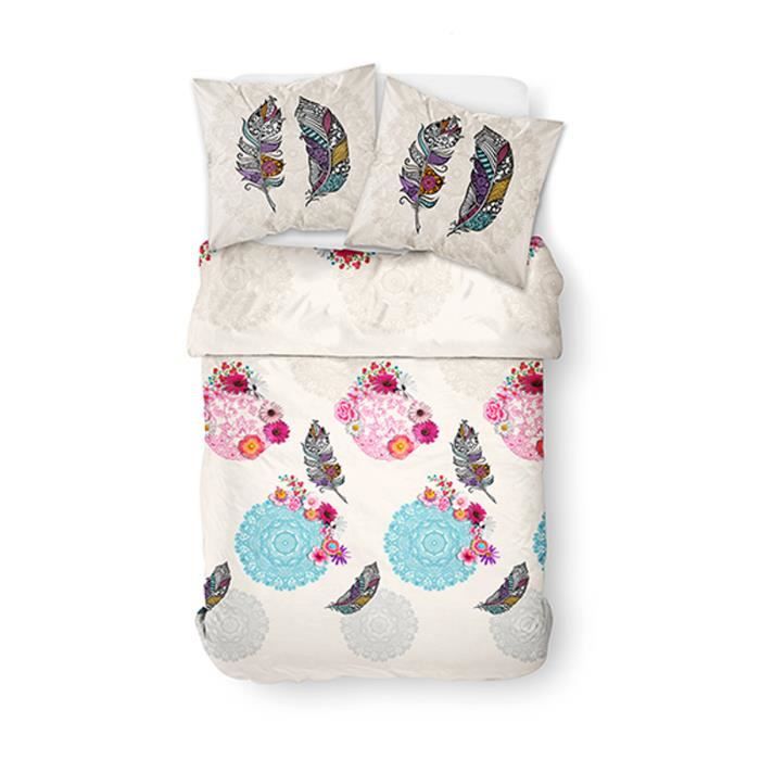 Parure de couette 100% coton 51 fils 240x260 Massai