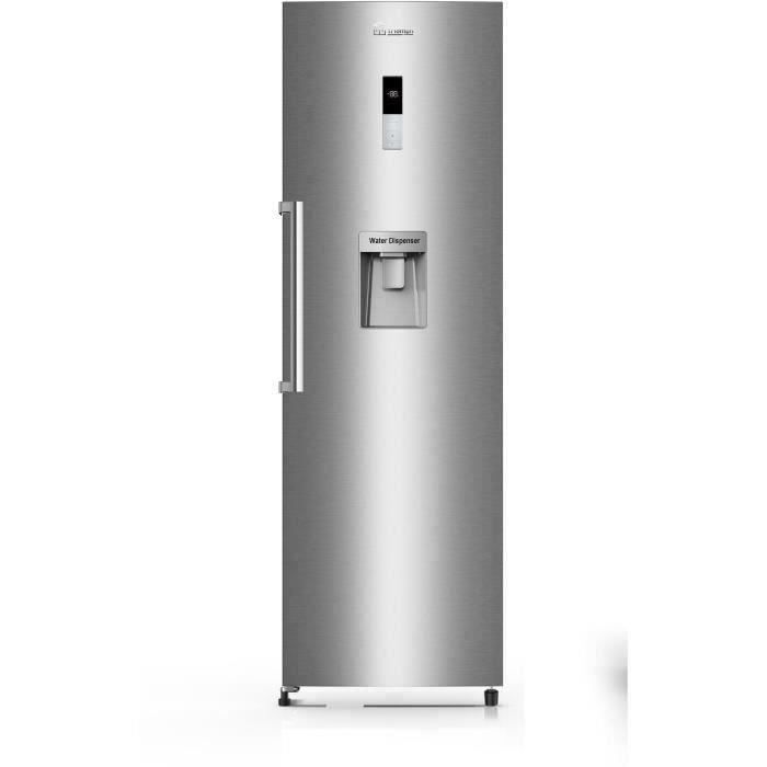 TRIOMPH TKL360NFWS - Réfrigérateur 1 Porte - 358L - No Frost - A+ - L 59.5 x H 185 cm - Inox Look