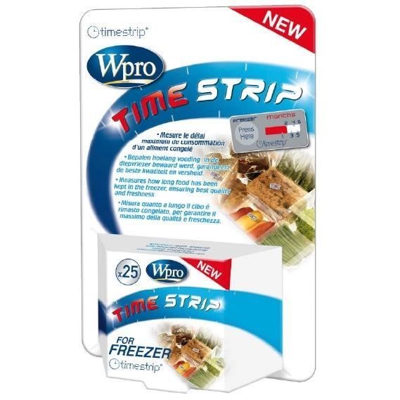 WPRO TimeStrip: indicateur de durée de congélation.