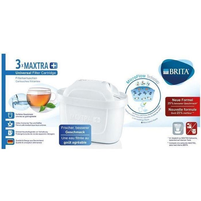 PACKS 3 CARTOUCHES MAXTRA+ BRITA