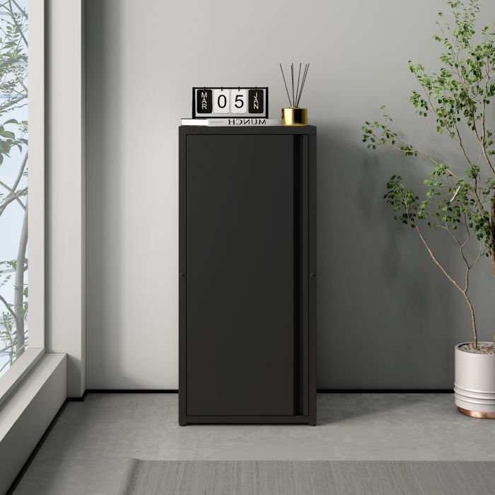 Armoire métallique Burlöv acier 88 x 40 x 35 cm noir