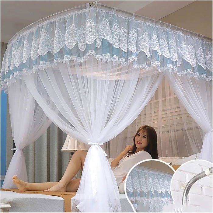 NETMEO Rideaux Princesse Étoiles Occultants - Chambre Fille Rose Violet Bleu 132x160 Cm