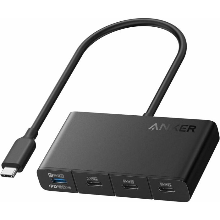 Station daccueil - ANKER - A8340GA1 - 4x Type-C - 10 Gbit/s - 100 W Max PD-in
