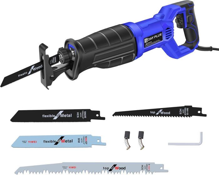Scie Sabre Électrique 900 W – Scie Alternative Universelle Avec Lames Bois & Métal