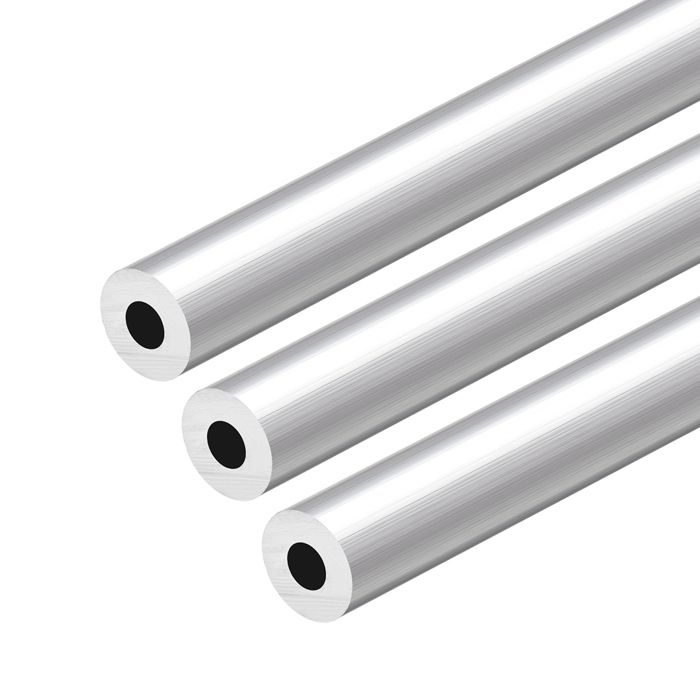 3 Stück Aluminium Rundrohr 30mm - 6063 Alu DIY Rohr 100mm Länge