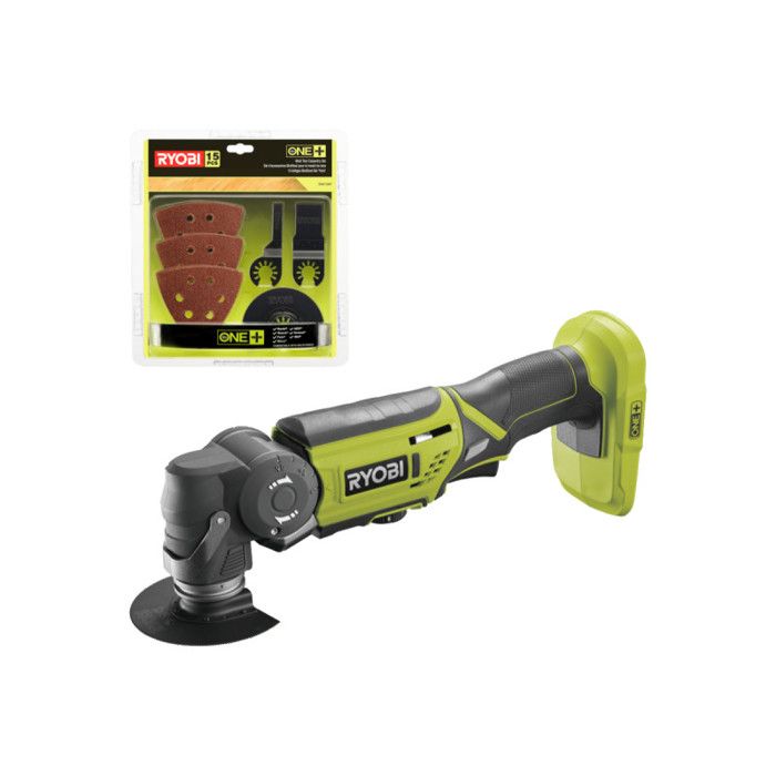 Pack RYOBI Multitool R18MT 0 18V One+ sans batterie ni chargeur Kit spécial bois 15 pièces RAK15MT - vue 7