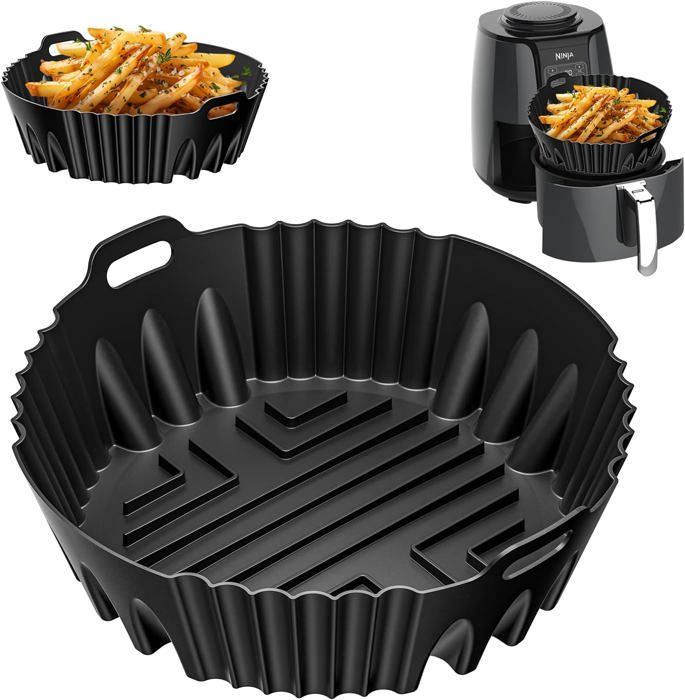 Moules En Silicone Pour Friteuse Sans Huile Ninja MAX PRO 6.2L (AF180EUCP) - Accessoire Cuisson Sain, Facile à Nettoyer - 9