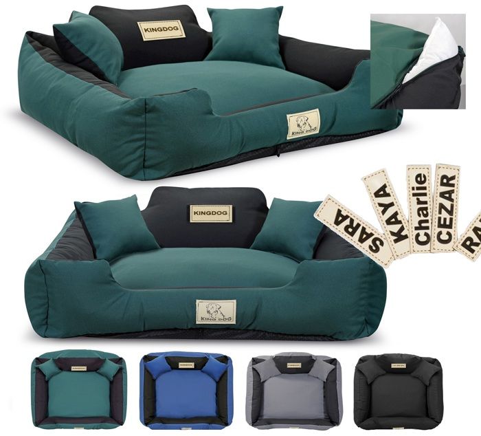 Meilleurs prix pour Lit pour chien KINGDOG MM43 75x65 cm personnalisé amovible antidérapant vert