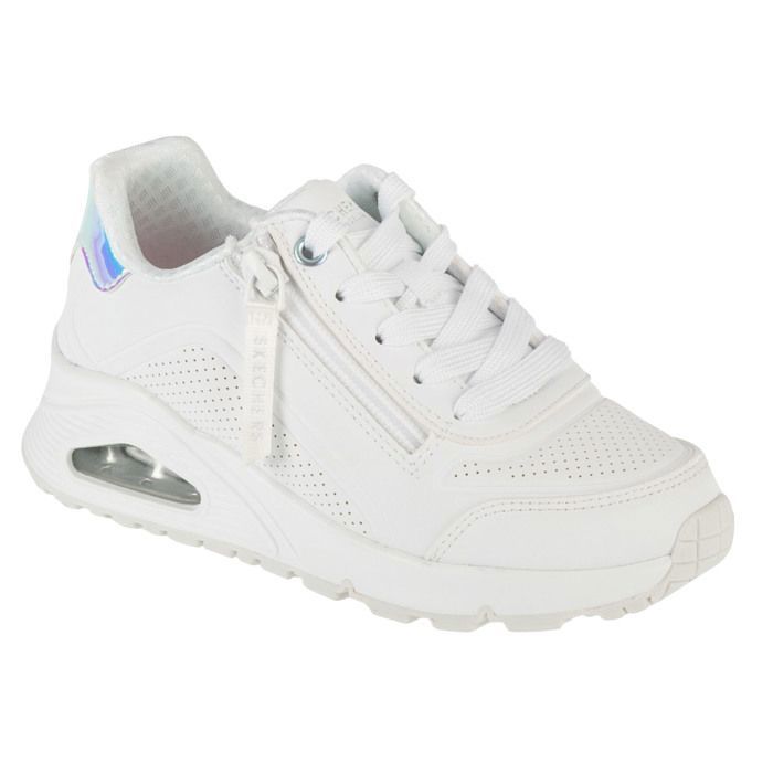 Skechers Baskets - SKECHERS - Uno Gen1 Zip And Stride - Blanc - Fermeture zip - Air-Cooled Memory Foam