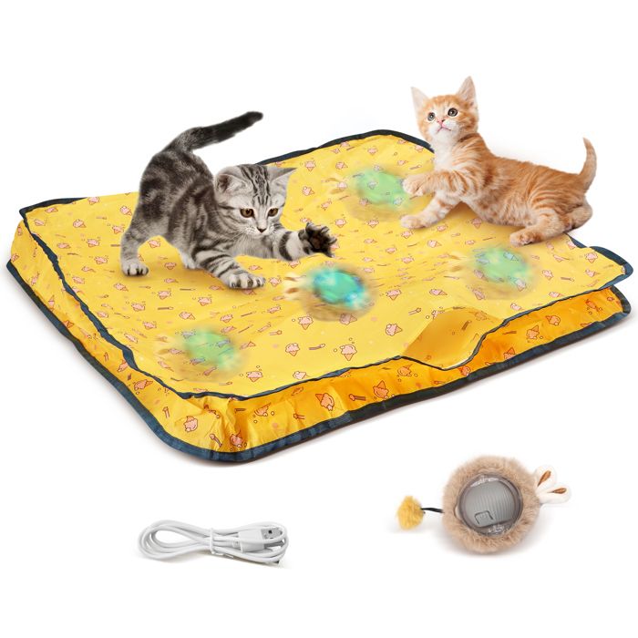 Meilleurs prix pour Jouet Chat Interieur, Rechargeable Jouet Chaton, Automatique Balle Chat, Jeu de Cache-Cache, Jeux Souris, Jouet Interactif