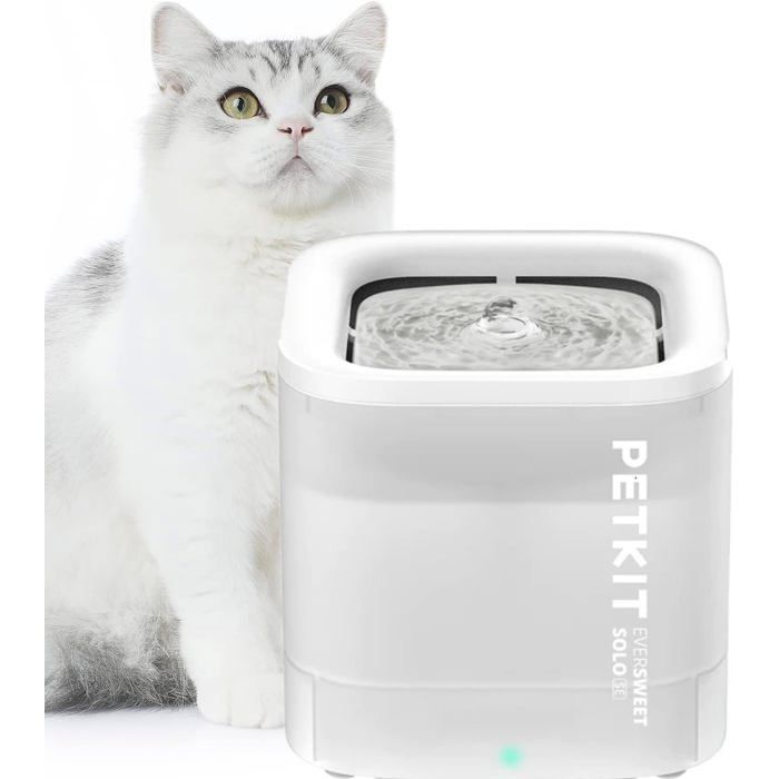 Comparer les prix de FLEUVE-Fontaine a eau pour chat-Fontaine à eau sans fil Cybertail 18L filtre 3.0 pompe silencieuse (moins de 25dB) LED