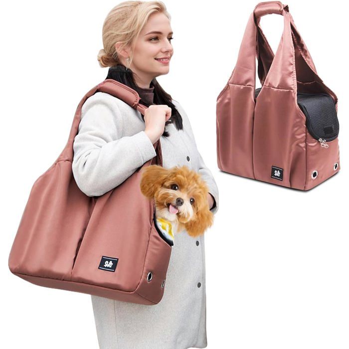 Comparer les prix de Sac Transport Chat ChienRespirant Sac De Transport En Bandoulière Pour Animal De Compagnie Avec Tapis SolideSouple Sac De Transp