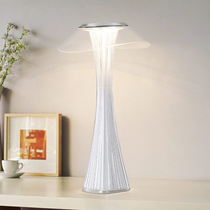 Lampe de table LED - NETTLIFE - LED tactile - Intensité variable - USB - 3 niveaux (blanc chaud)